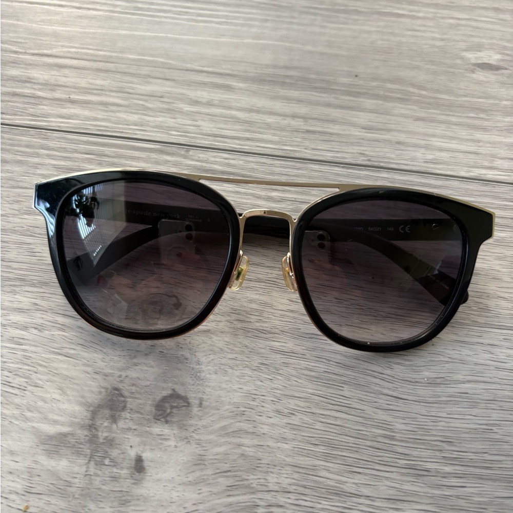 Kate Spade Black and Gold Sunglasses